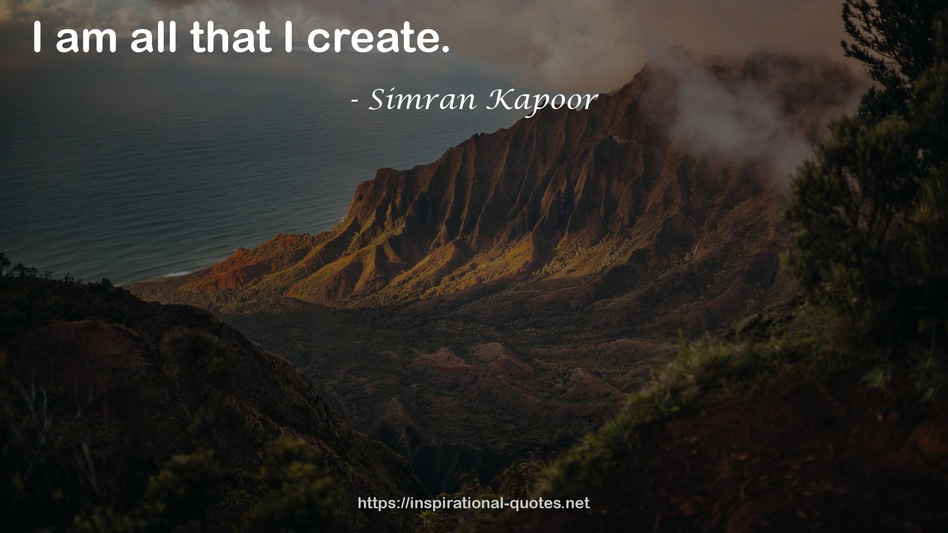 Simran Kapoor QUOTES