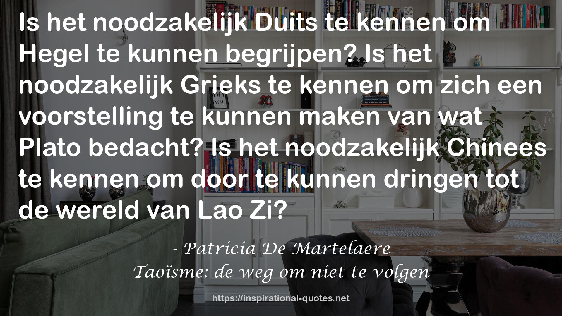 Taoïsme: de weg om niet te volgen QUOTES