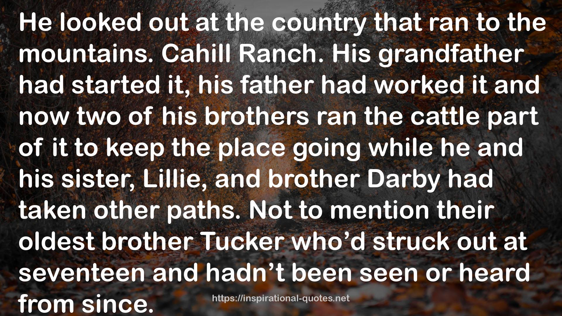 Cowboy's Legacy (The Montana Cahills, #3) QUOTES