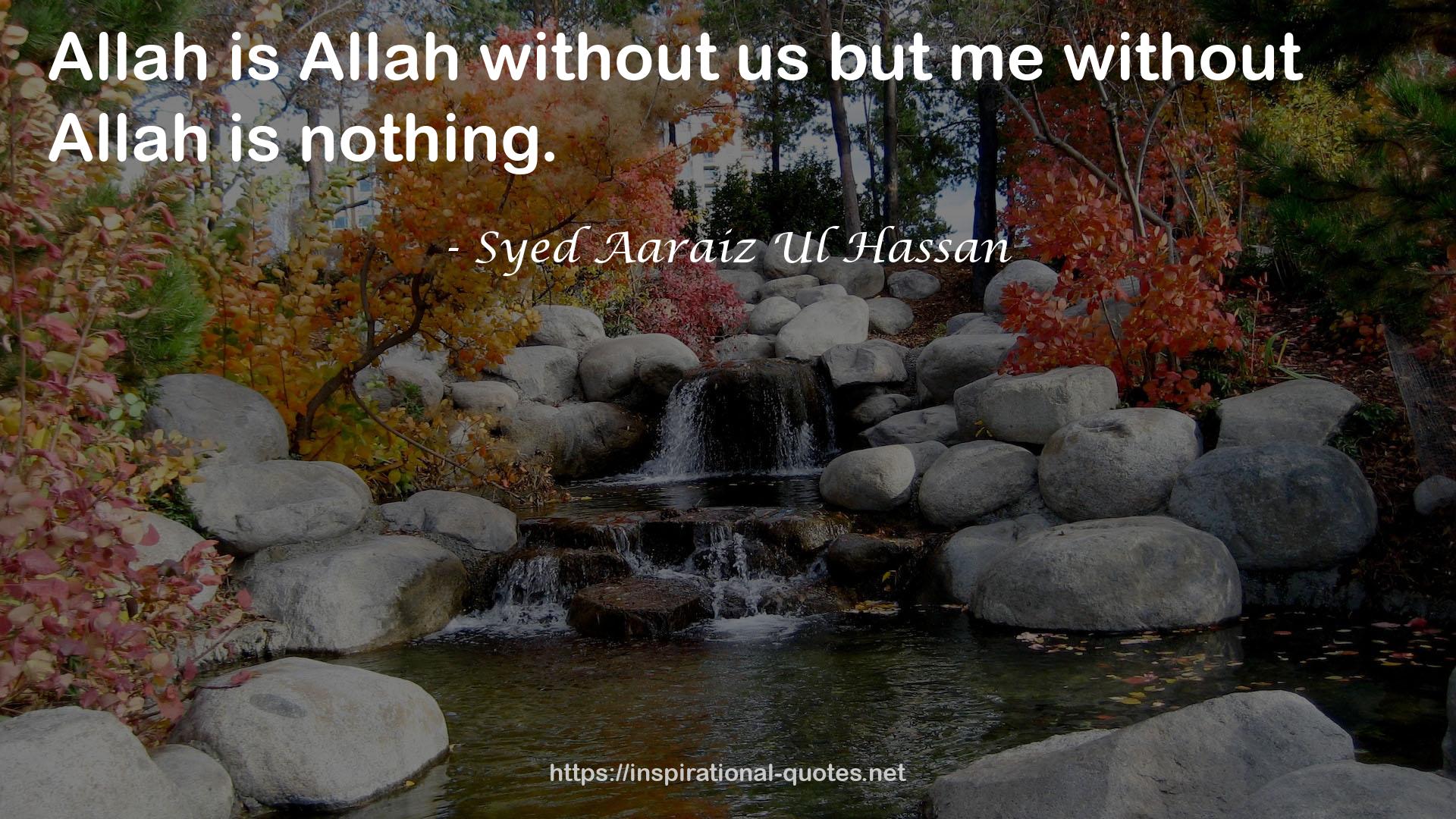 Syed Aaraiz Ul Hassan QUOTES