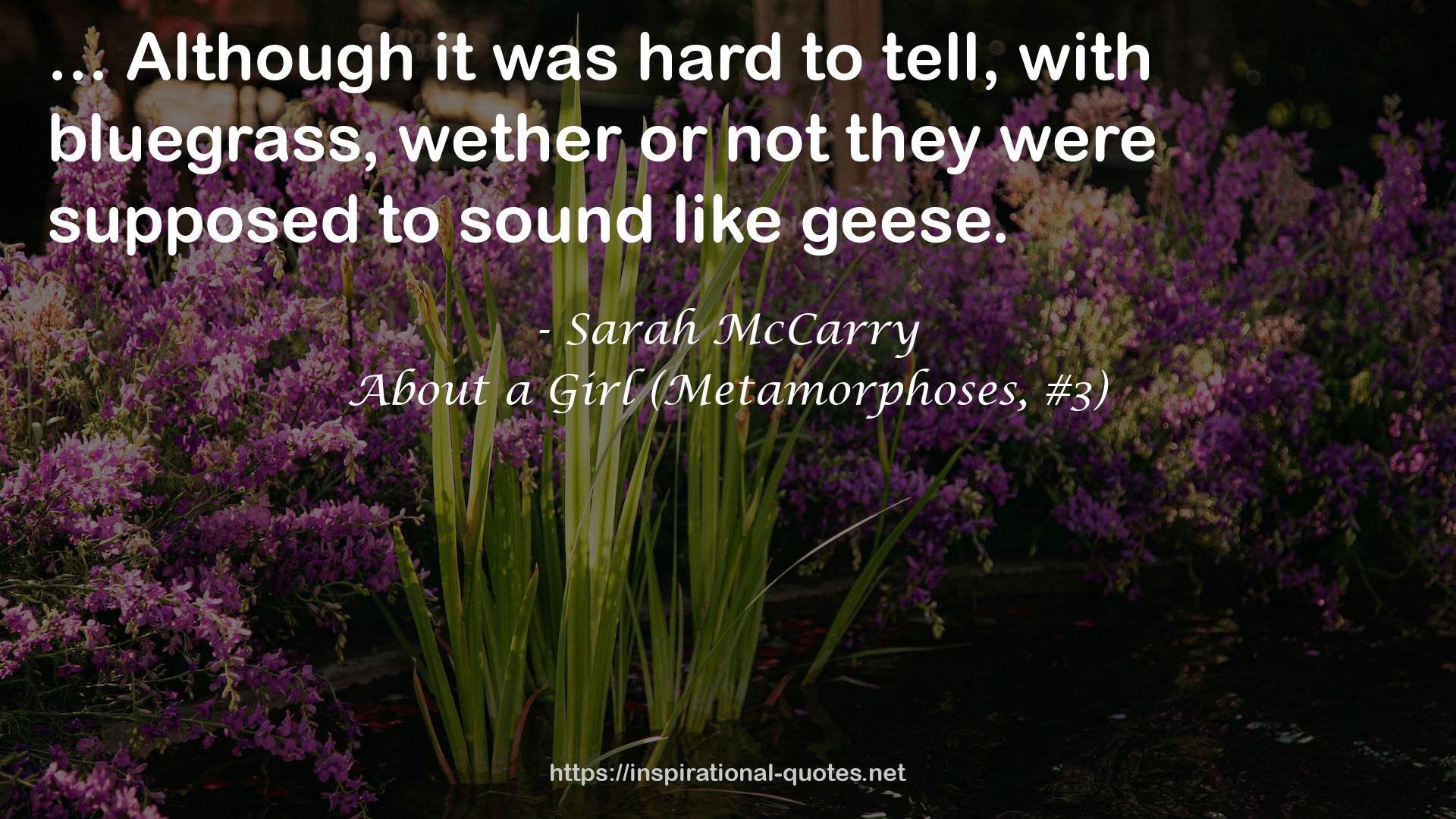 About a Girl (Metamorphoses, #3) QUOTES
