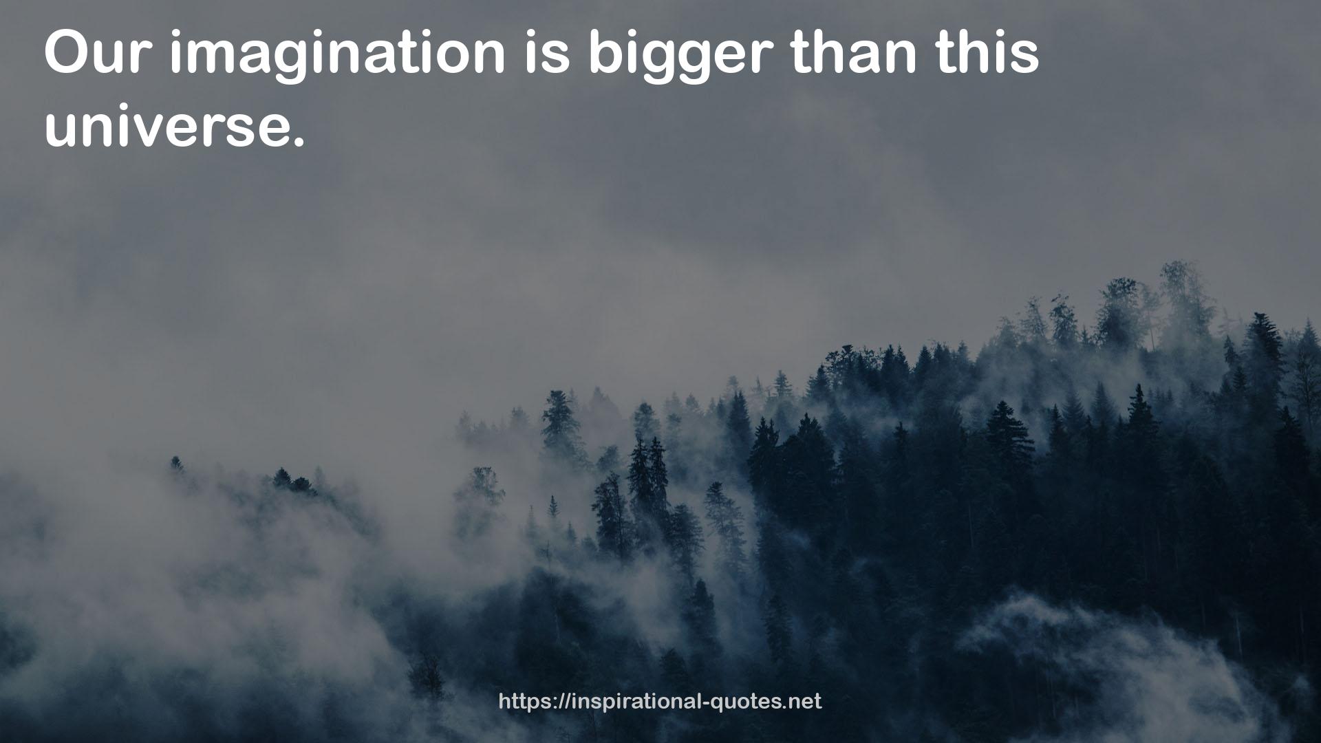 our imagination  QUOTES