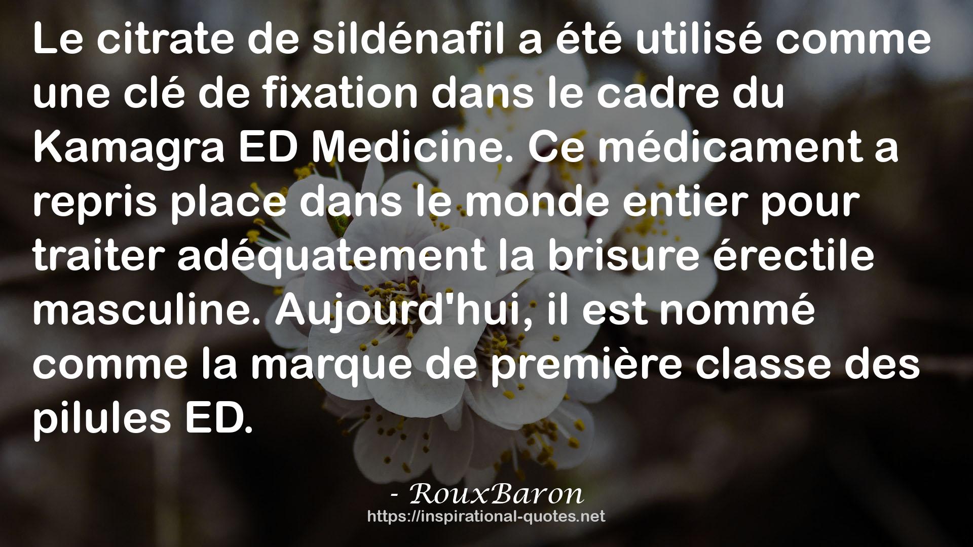 RouxBaron QUOTES