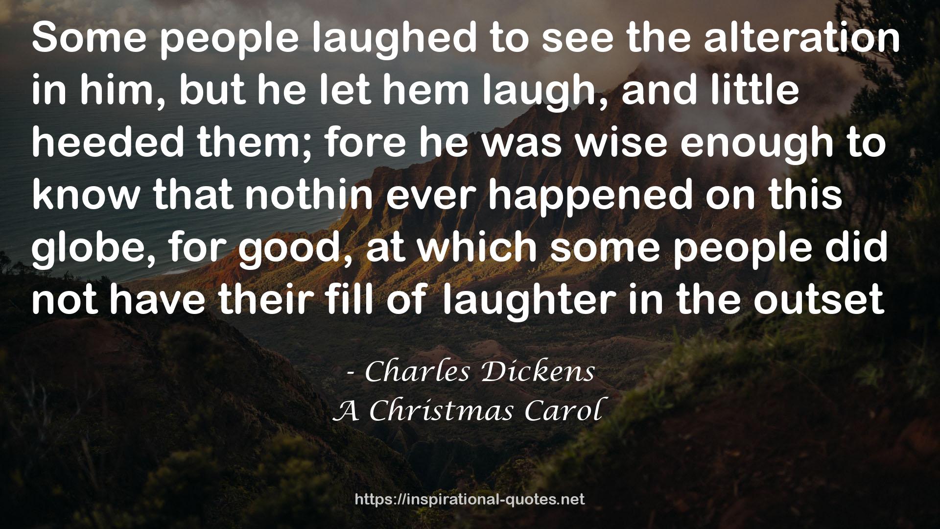 A Christmas Carol QUOTES