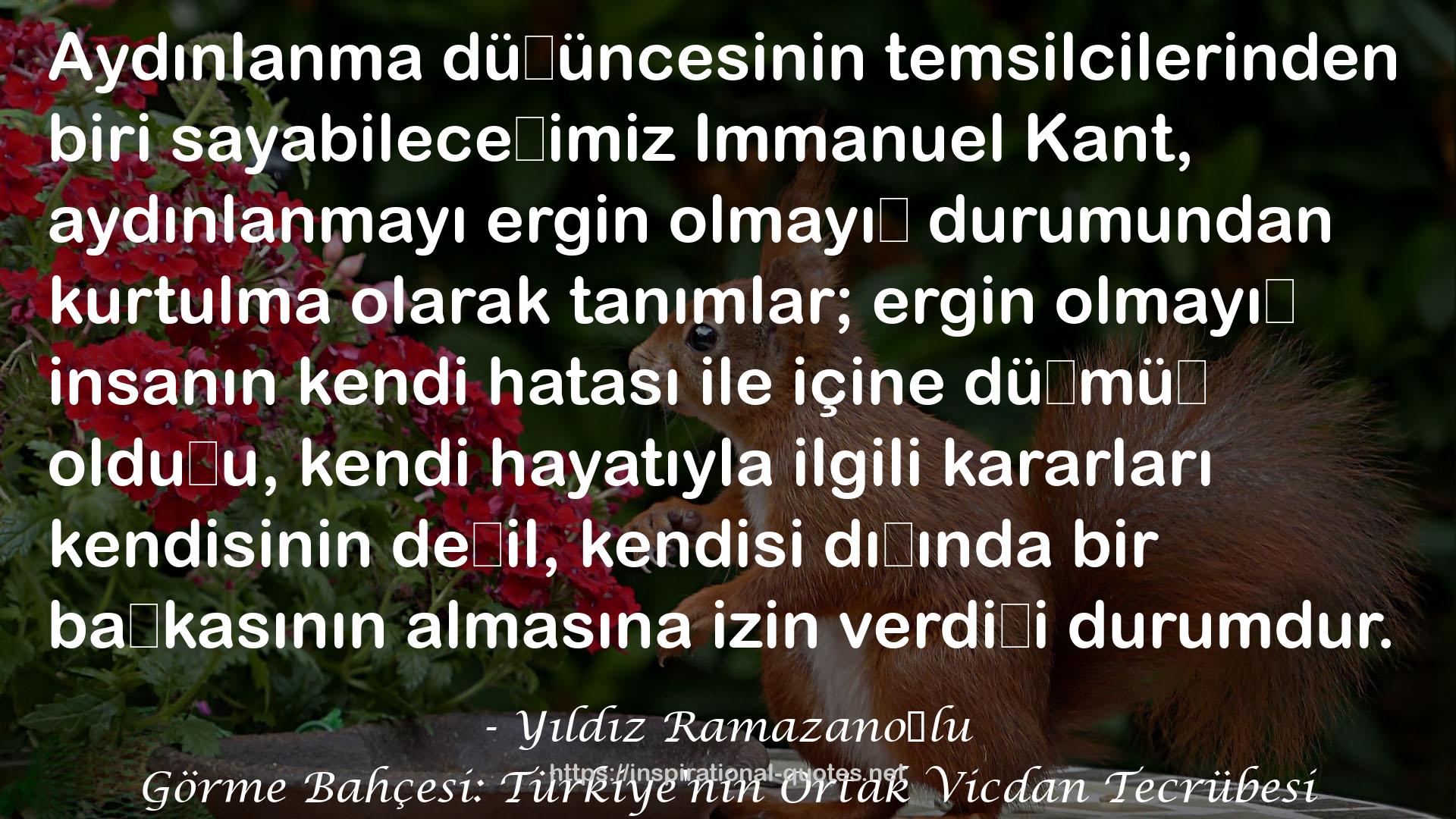 Görme Bahçesi: Türkiye'nin Ortak Vicdan Tecrübesi QUOTES