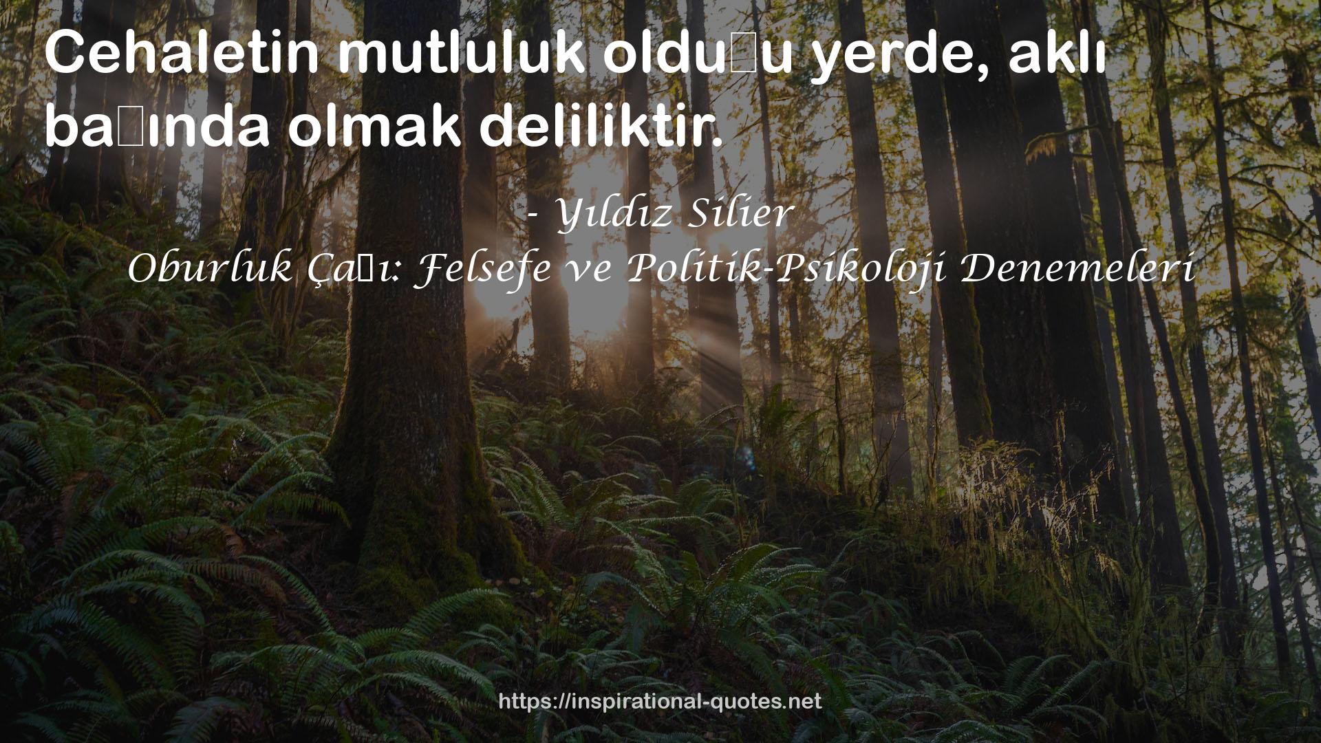 Oburluk Çağı: Felsefe ve Politik-Psikoloji Denemeleri QUOTES