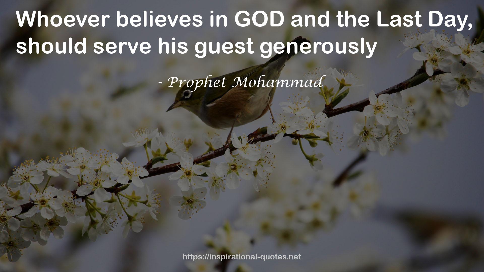 Prophet Mohammad QUOTES