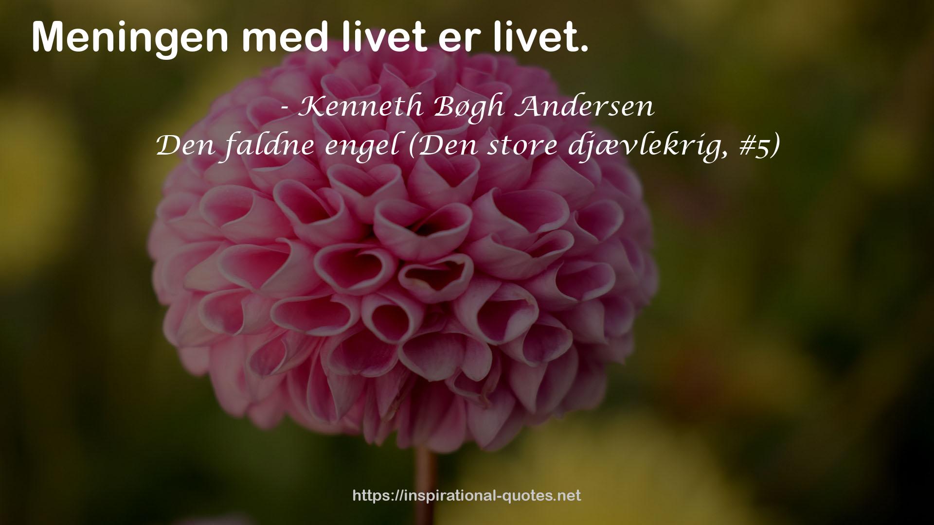 Den faldne engel (Den store djævlekrig, #5) QUOTES