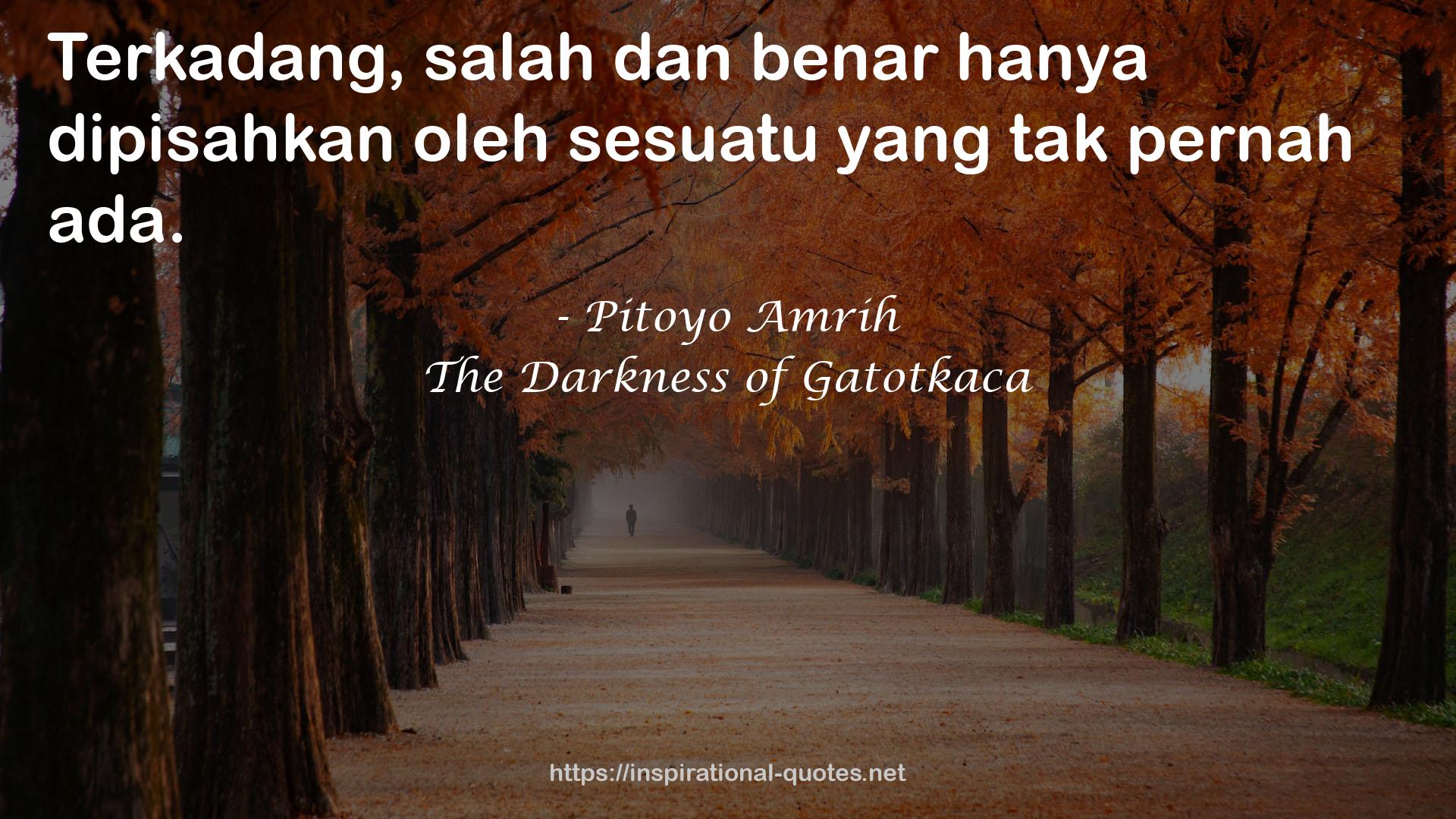 The Darkness of Gatotkaca QUOTES