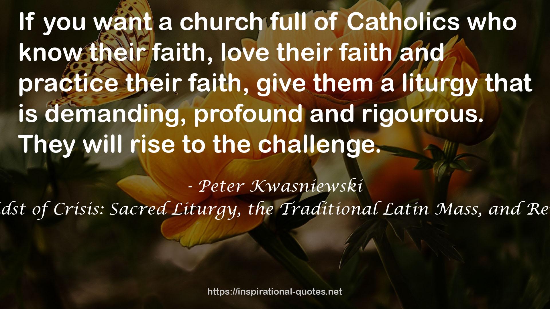 Peter Kwasniewski QUOTES