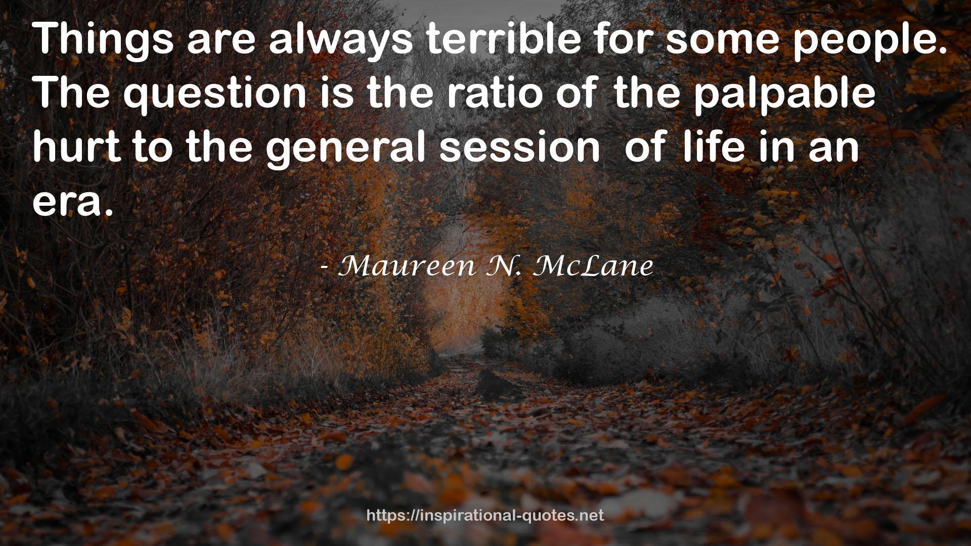 Maureen N. McLane QUOTES