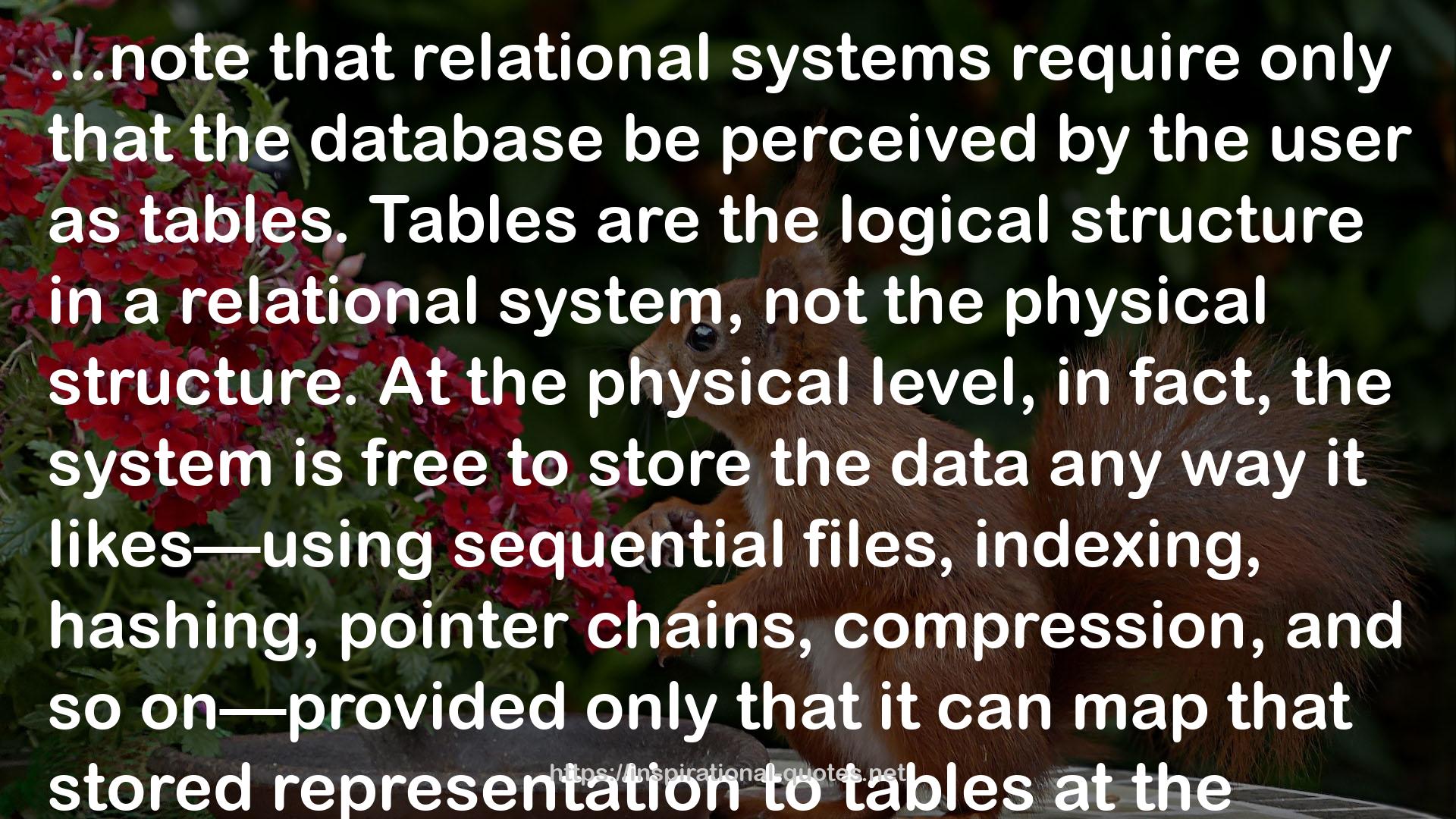 An Introduction to Database Systems QUOTES