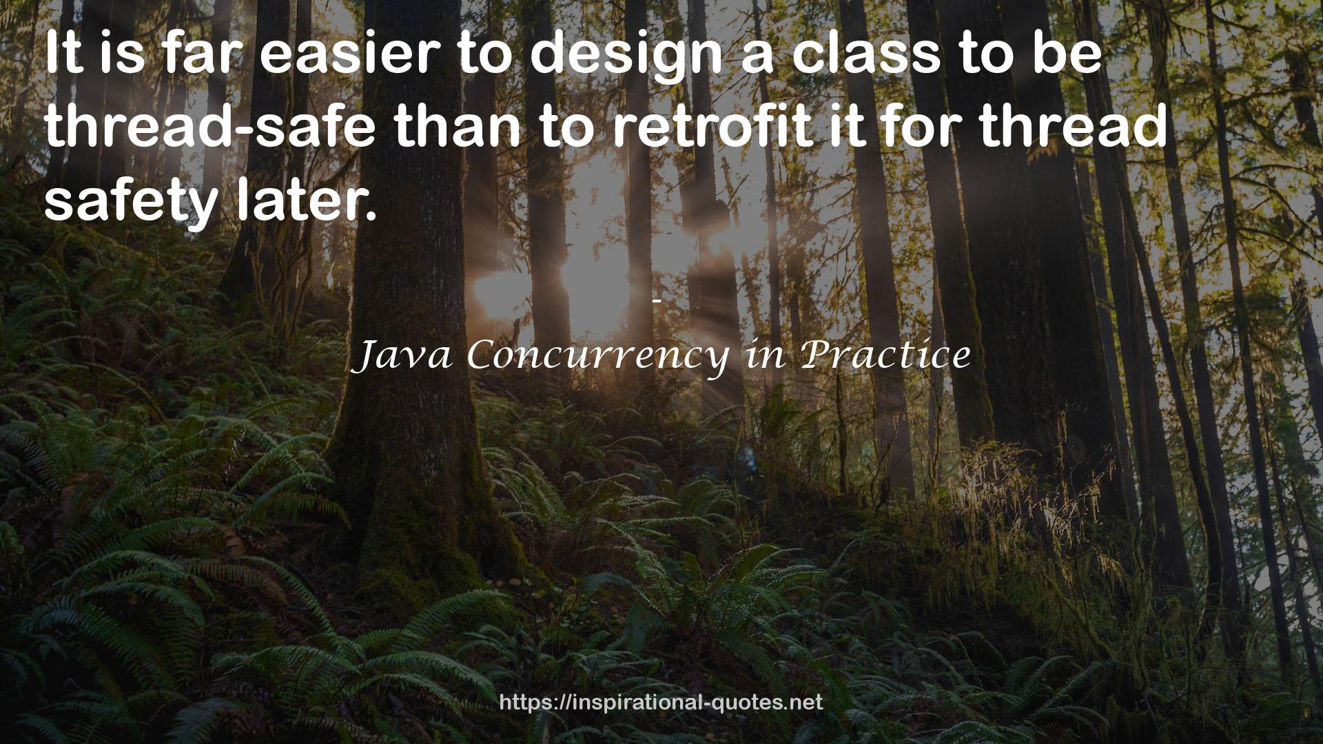Java Concurrency in Practice QUOTES