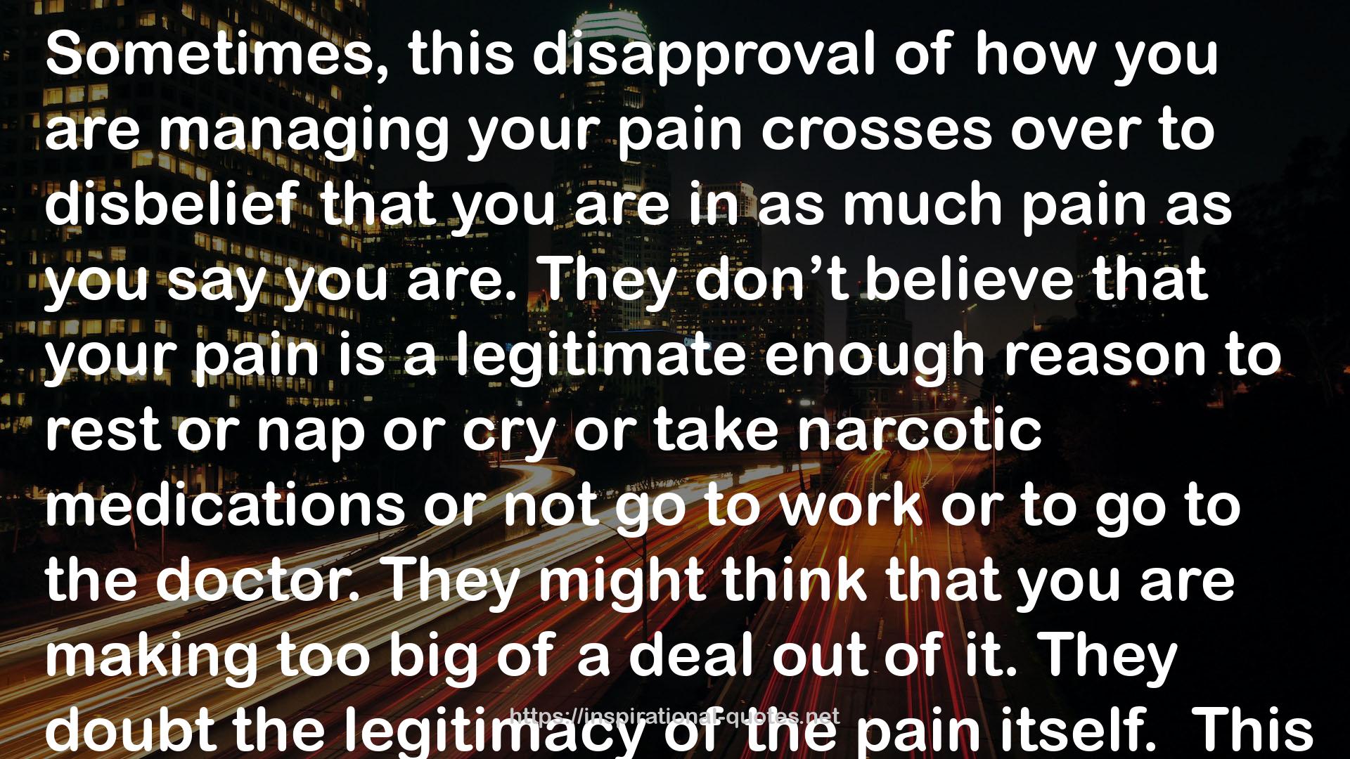 chronic pain  QUOTES