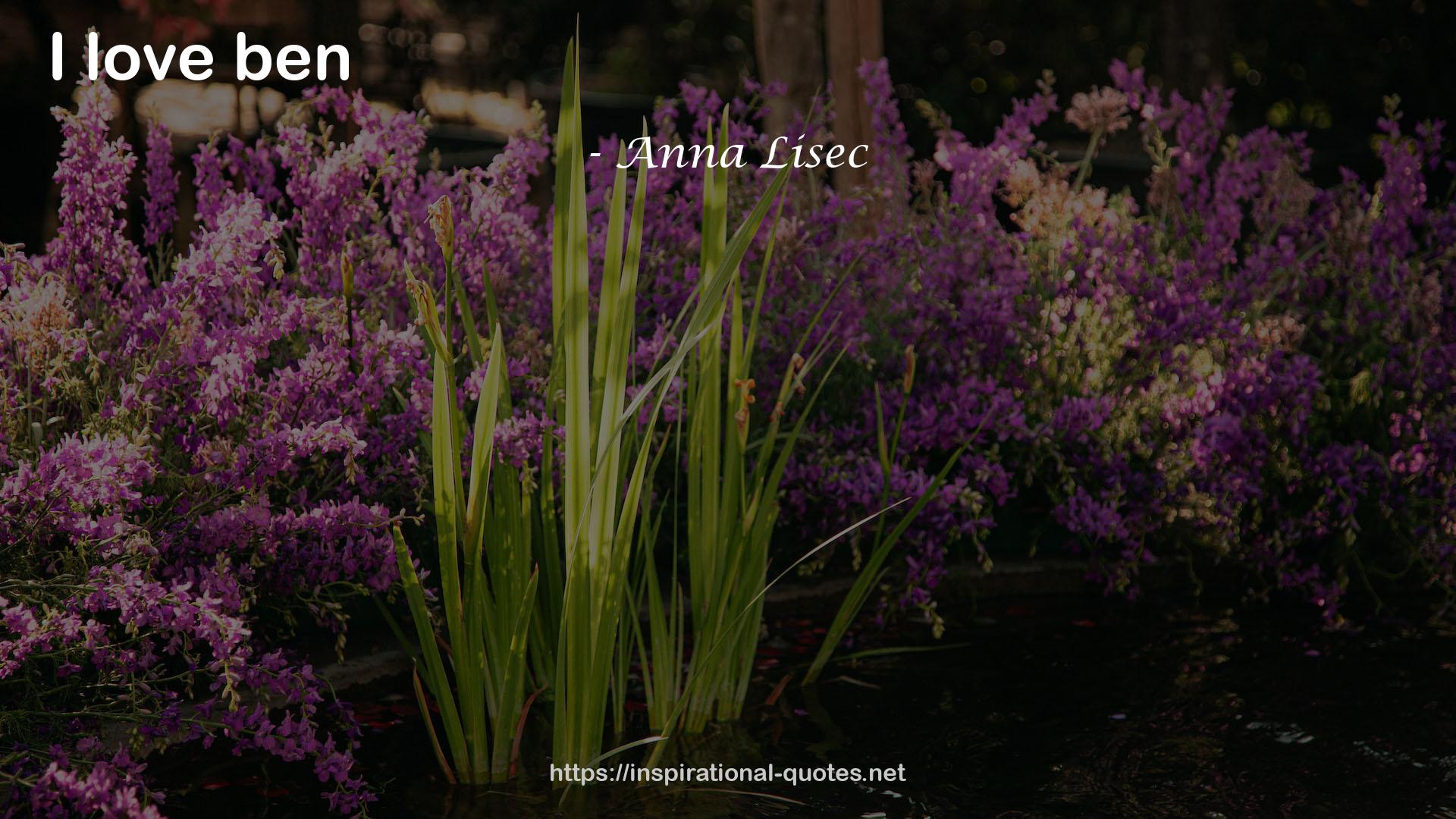 Anna Lisec QUOTES