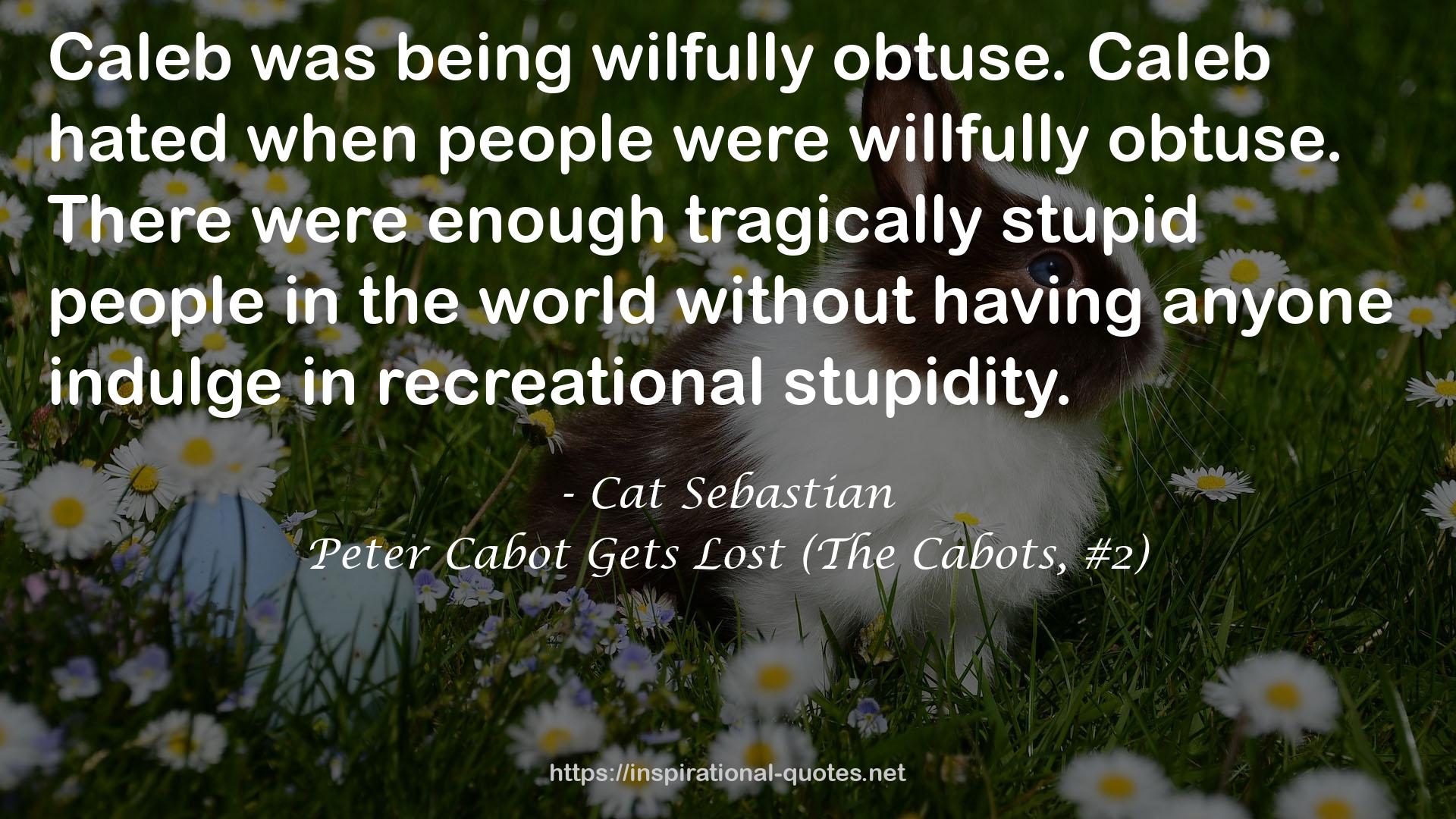 Peter Cabot Gets Lost (The Cabots, #2) QUOTES