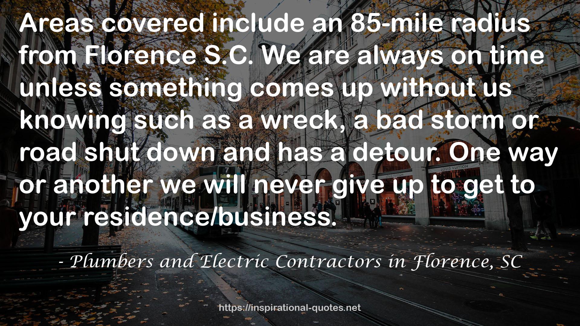 Plumbers and Electric Contractors in Florence, SC QUOTES