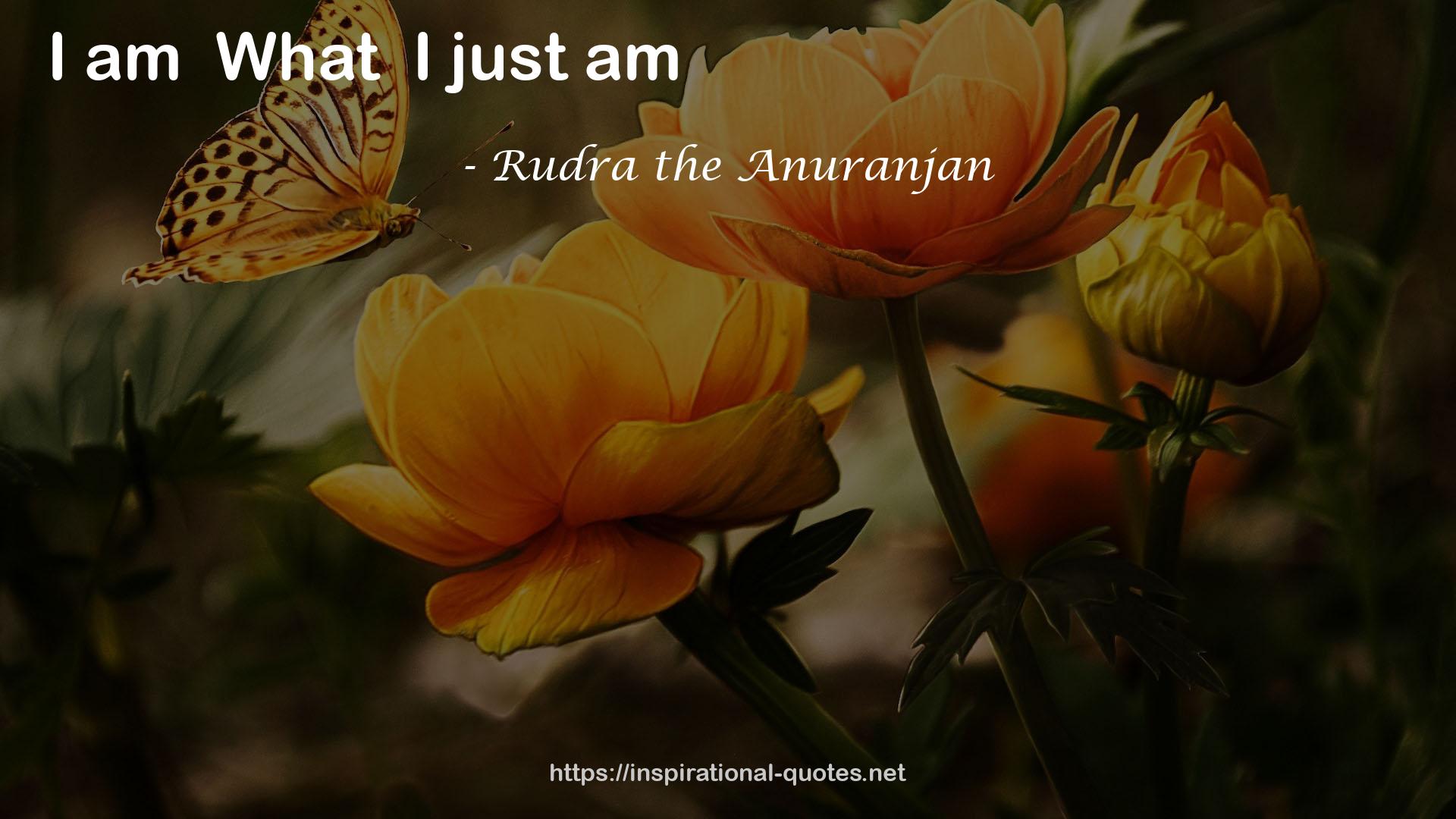 Rudra the Anuranjan QUOTES