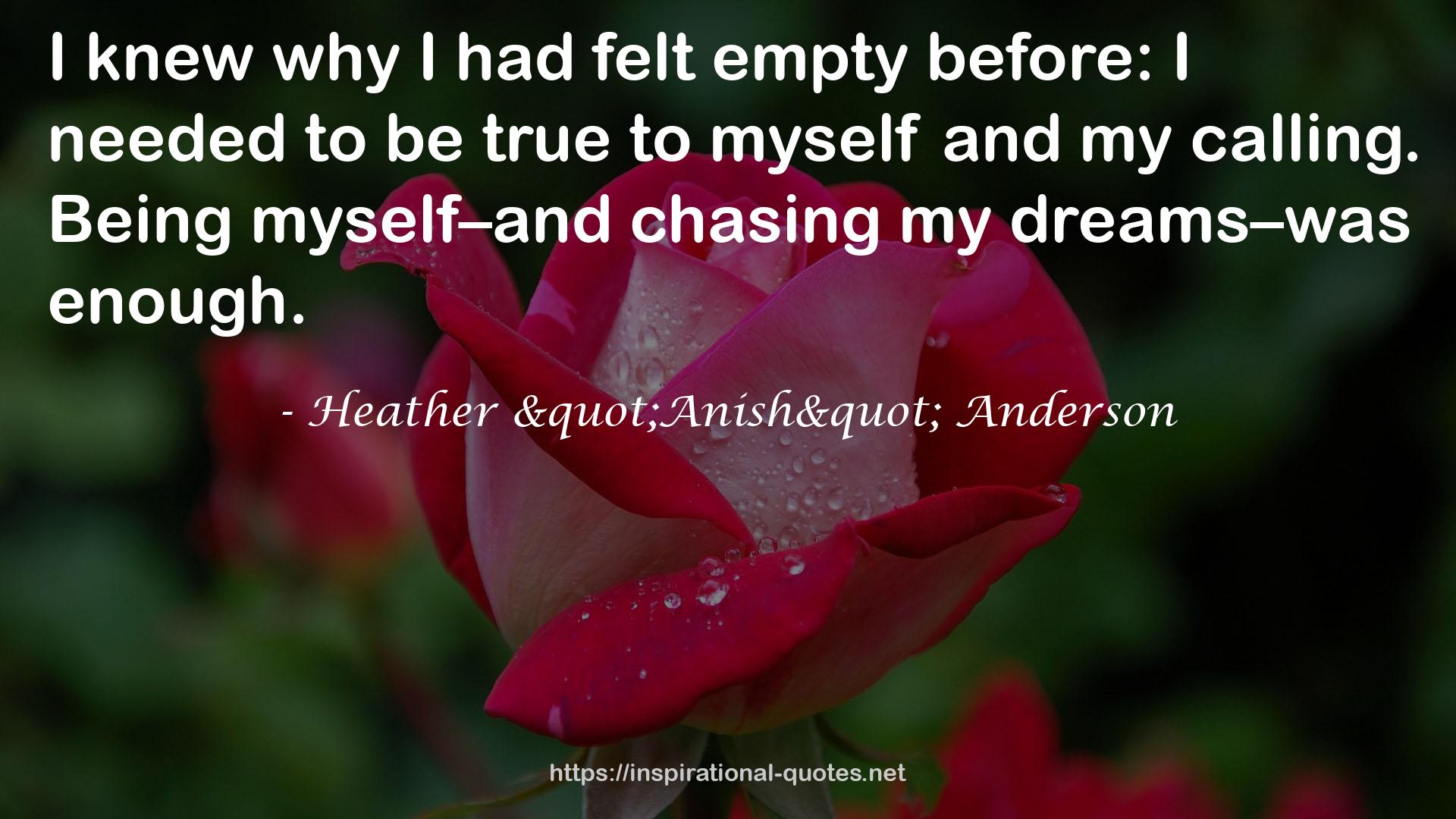 Heather "Anish" Anderson QUOTES