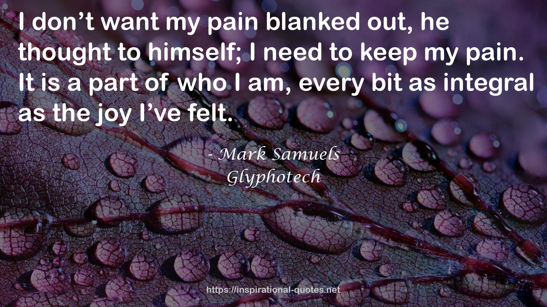 Mark Samuels QUOTES