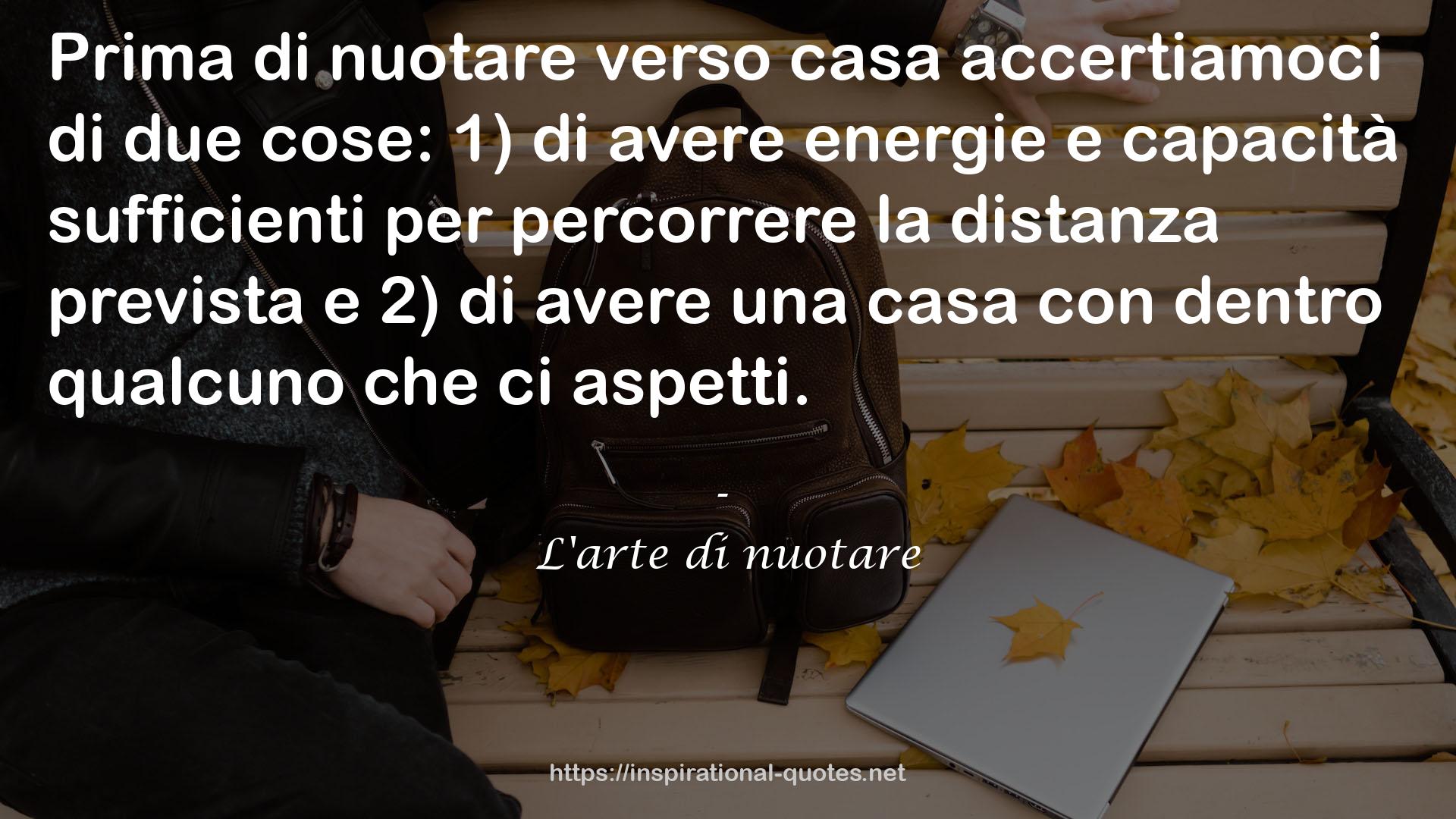 L'arte di nuotare QUOTES