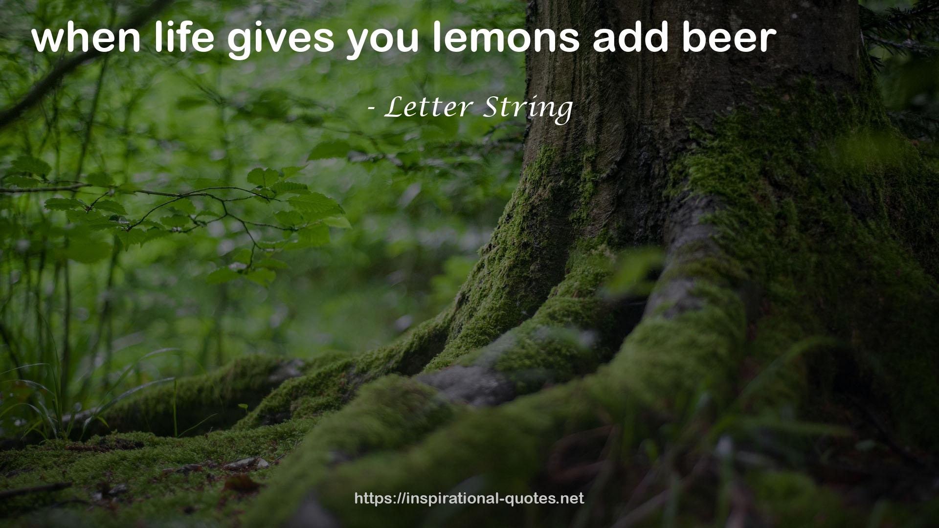 Letter String QUOTES