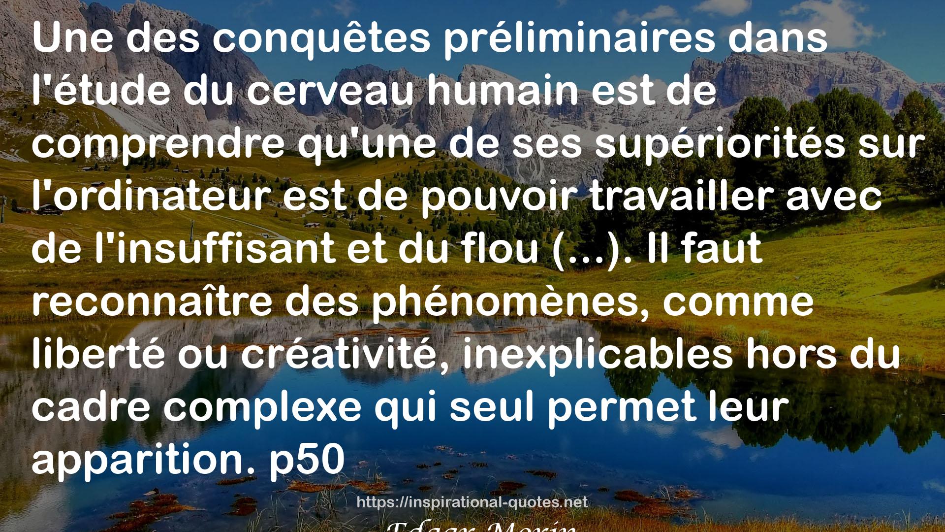 Introduction à la pensée complexe QUOTES