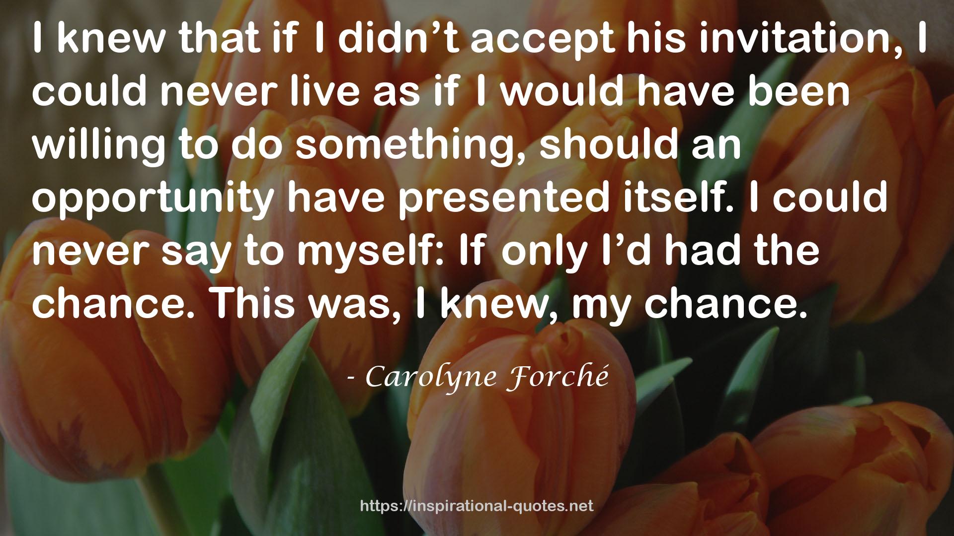 Carolyne Forché QUOTES