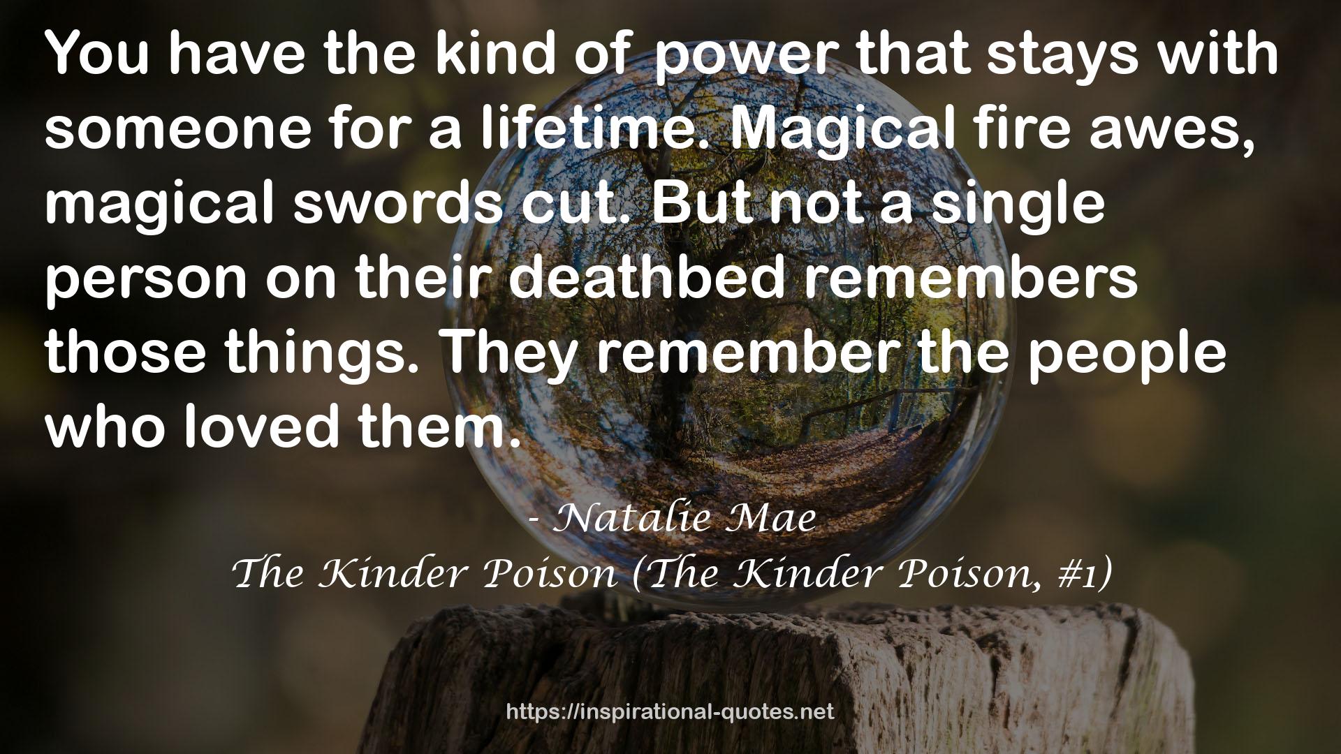 The Kinder Poison (The Kinder Poison, #1) QUOTES