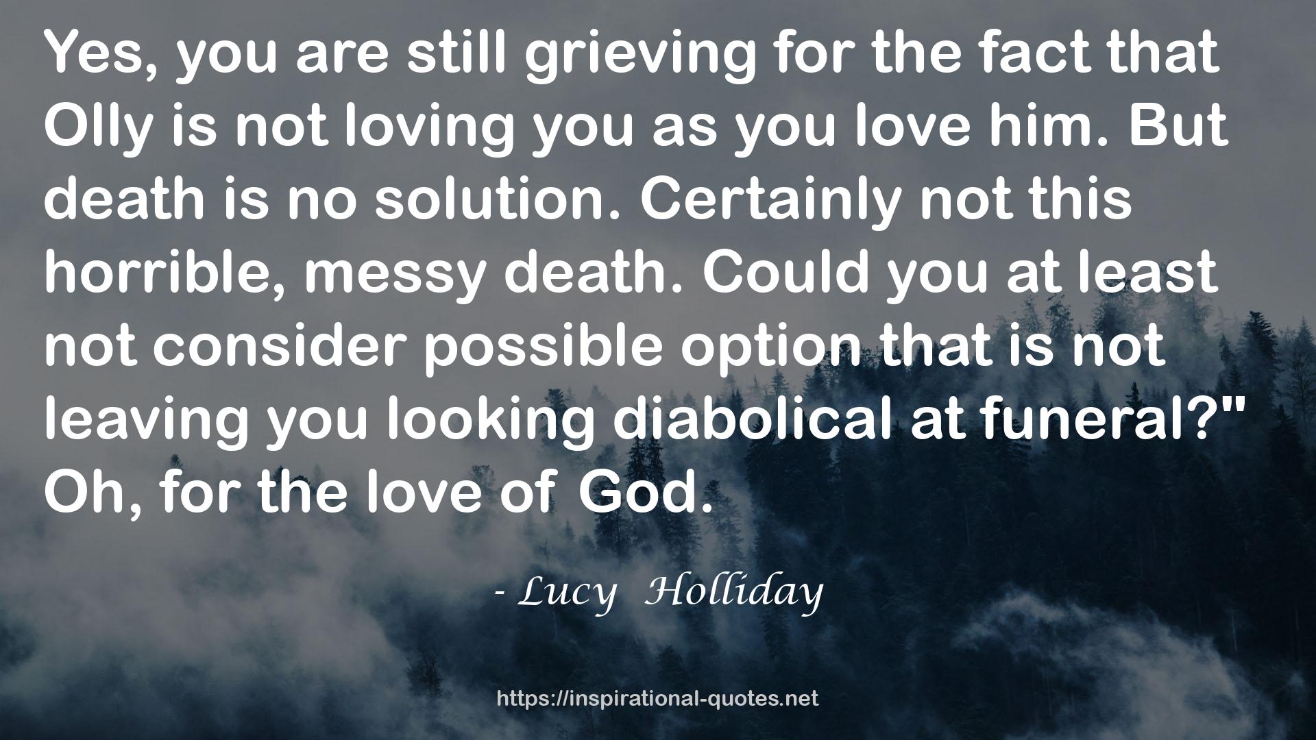 Lucy  Holliday QUOTES
