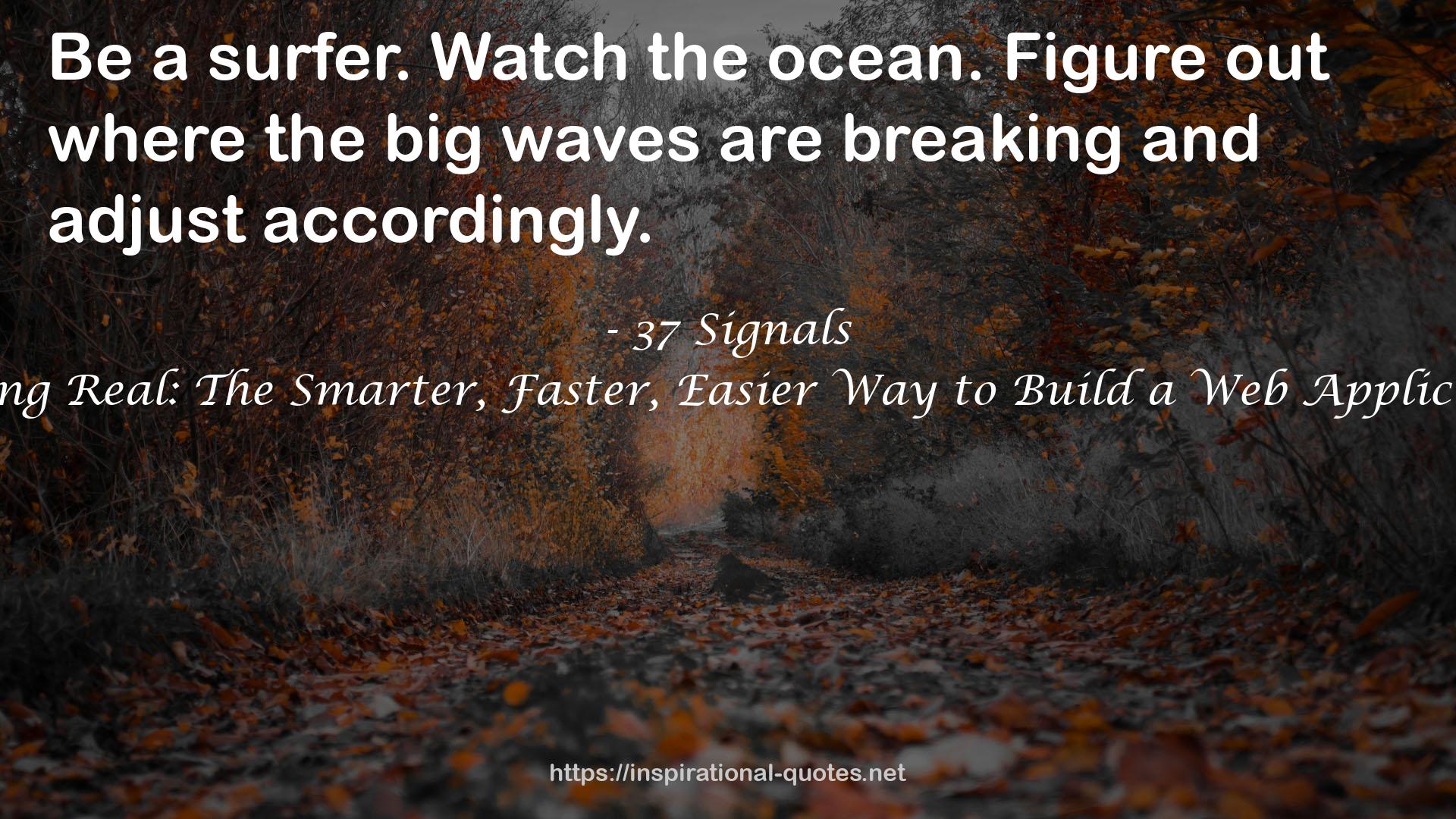 the big waves  QUOTES