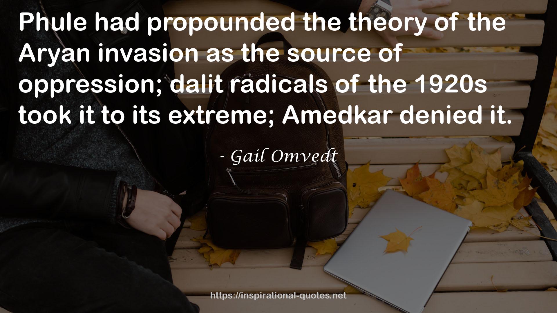 Gail Omvedt QUOTES