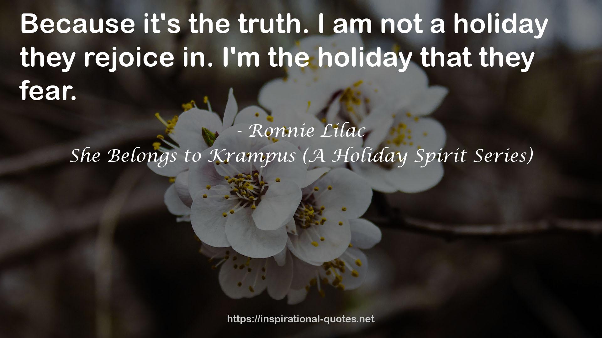 She Belongs to Krampus (A Holiday Spirit Series) QUOTES