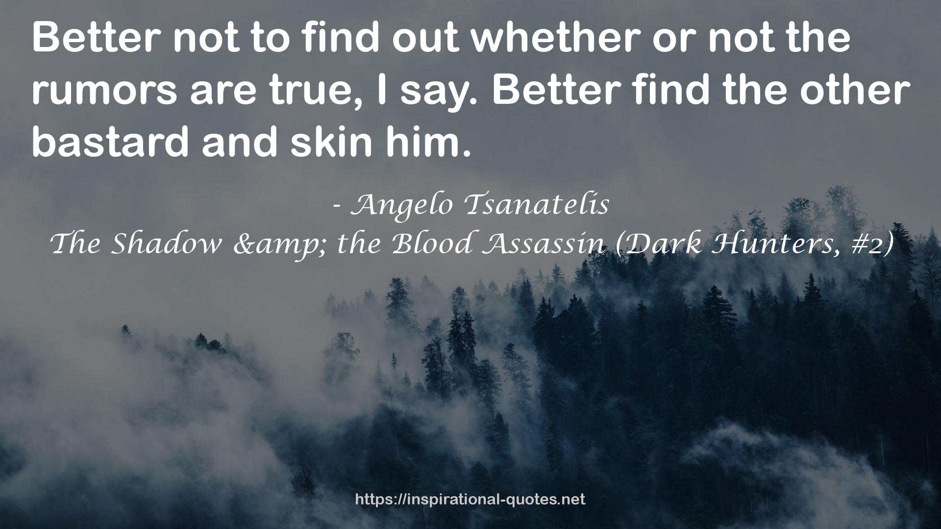 The Shadow & the Blood Assassin (Dark Hunters, #2) QUOTES