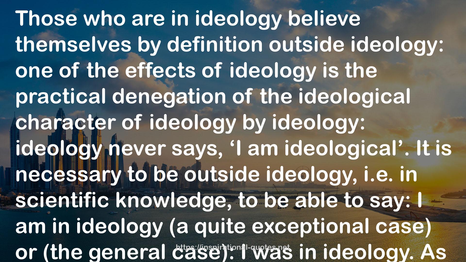 On Ideology QUOTES