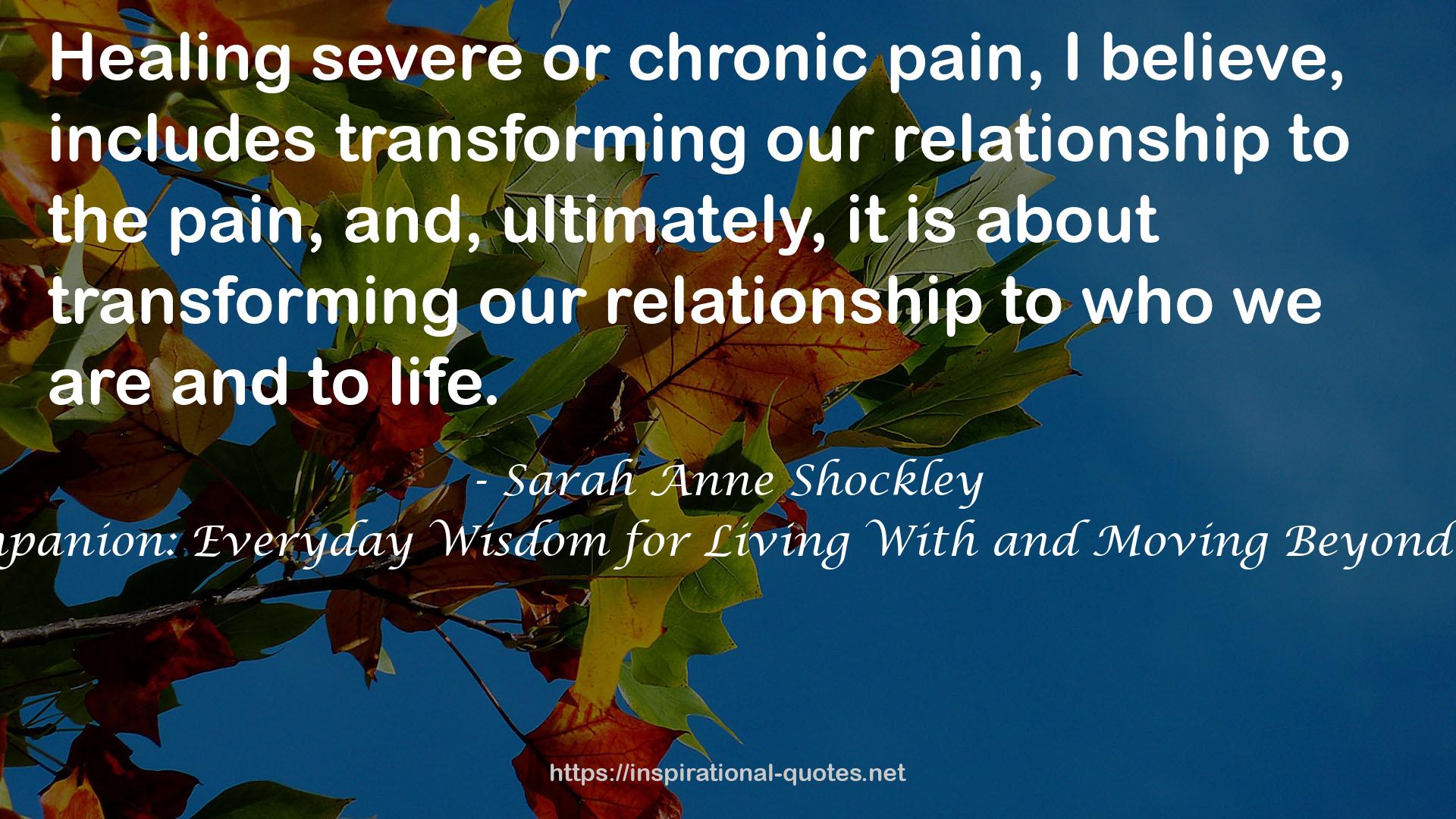 Sarah Anne Shockley QUOTES
