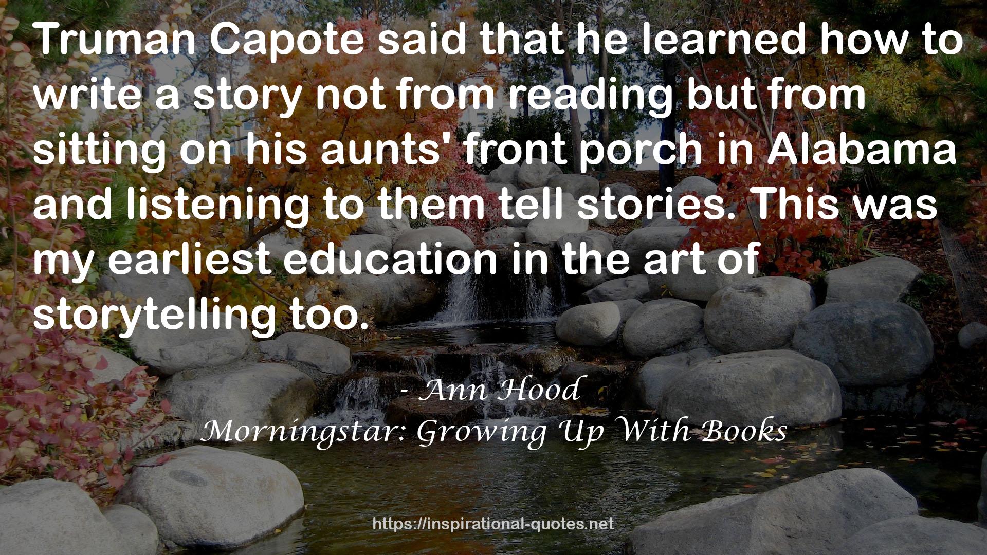 Morningstar: Growing Up With Books QUOTES