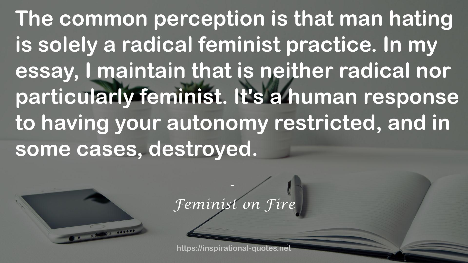 Feminist on Fire QUOTES