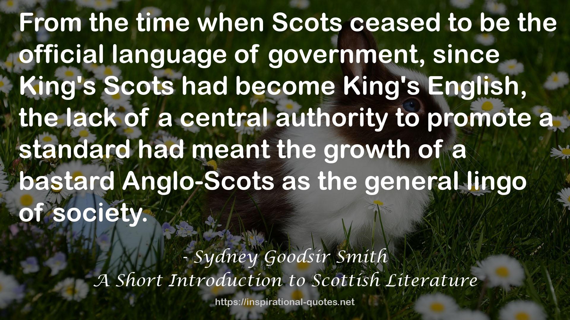 A Short Introduction to Scottish Literature QUOTES