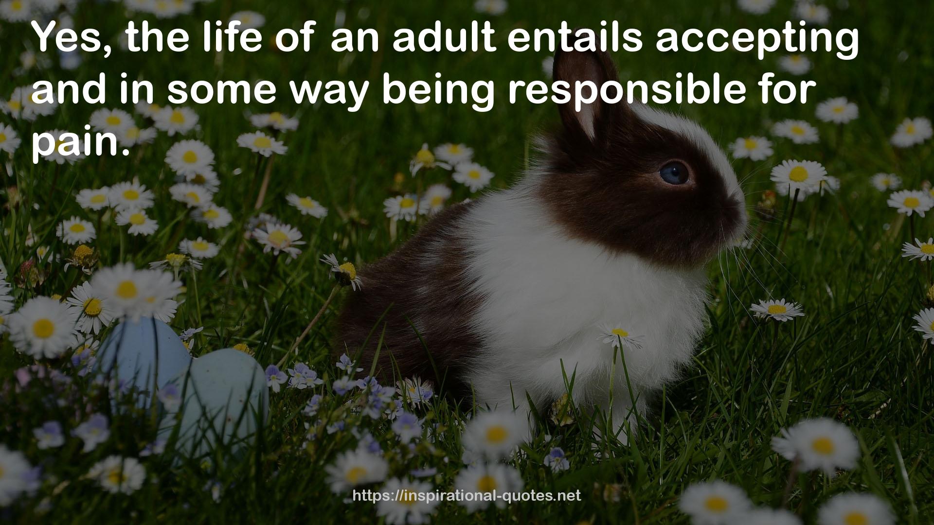 an adult entails  QUOTES