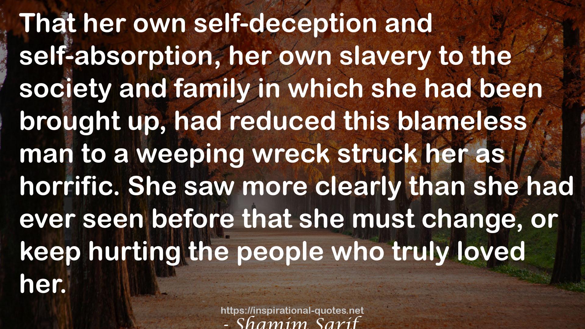 her own self-deception  QUOTES