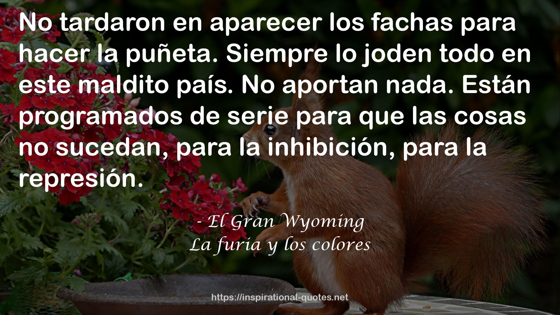 La furia y los colores QUOTES