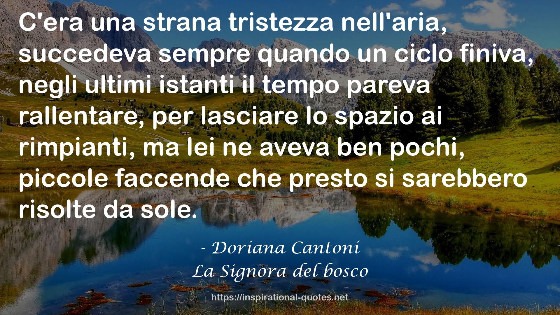 La Signora del bosco QUOTES