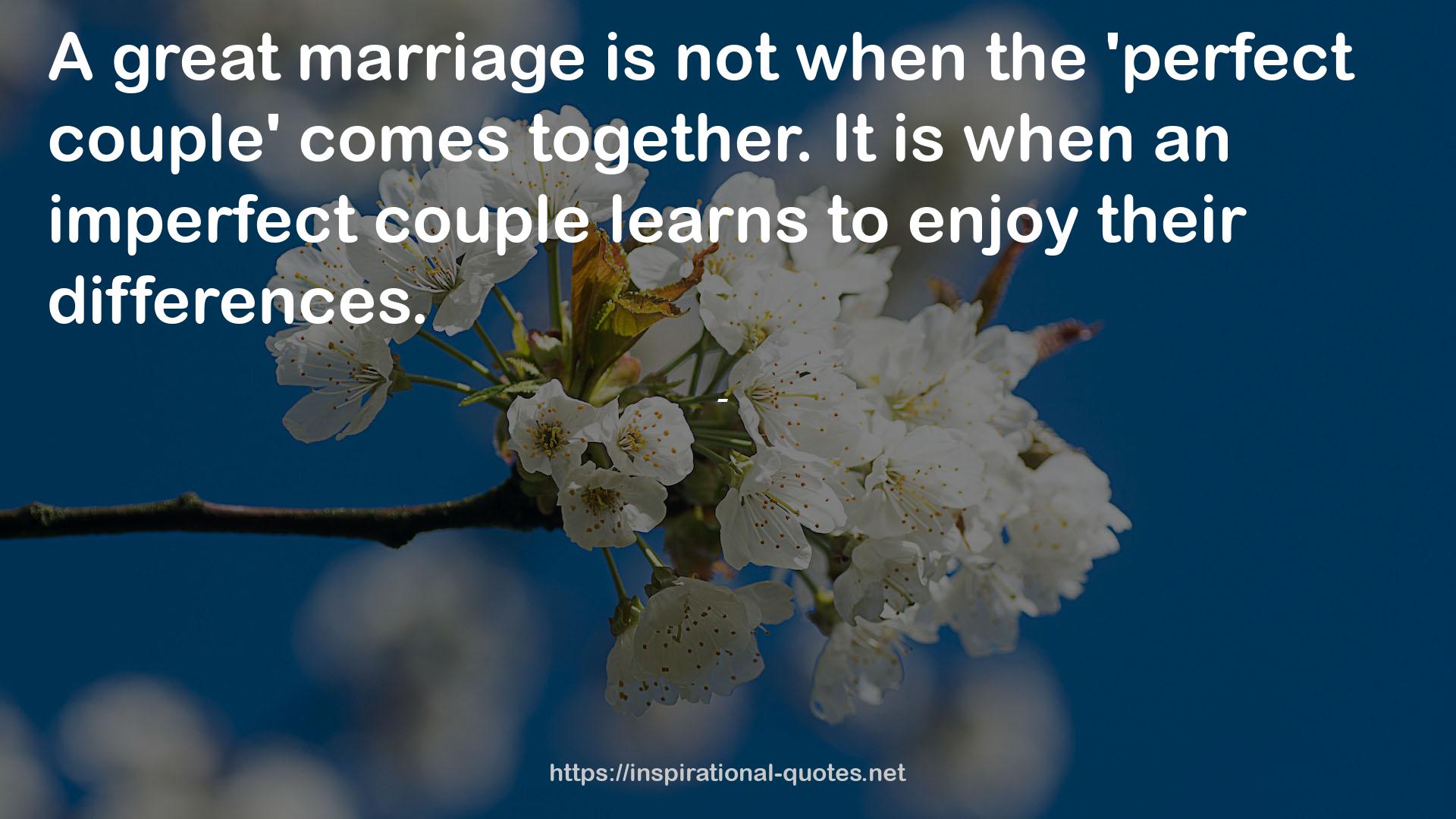 an imperfect couple  QUOTES