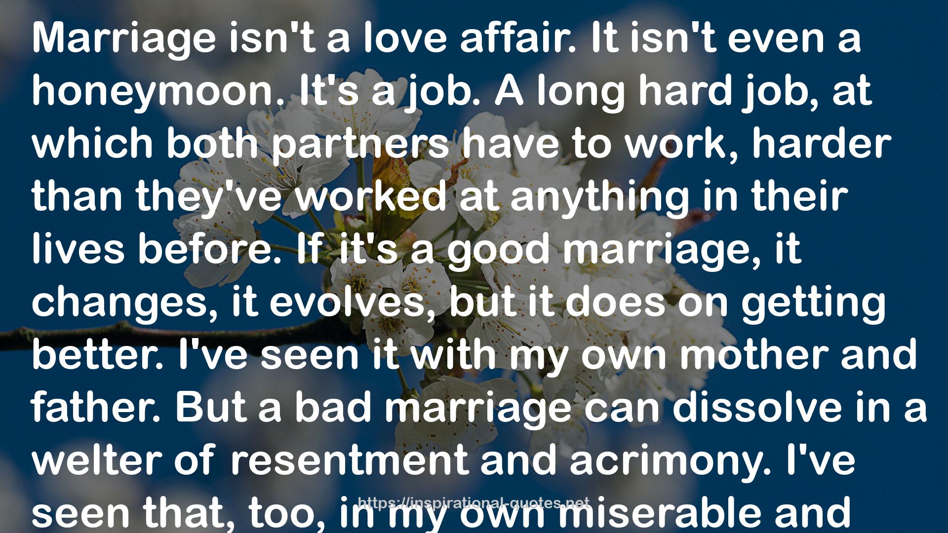 a bad marriage  QUOTES