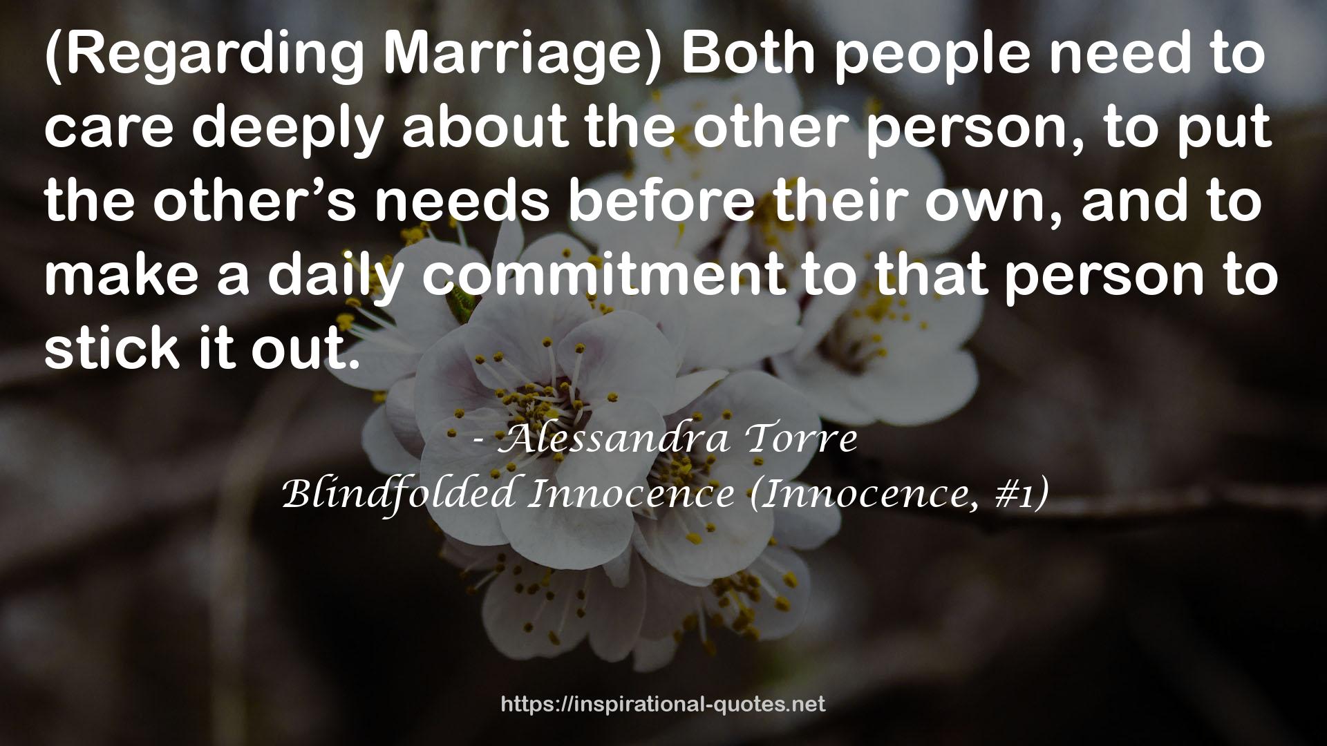 Blindfolded Innocence (Innocence, #1) QUOTES