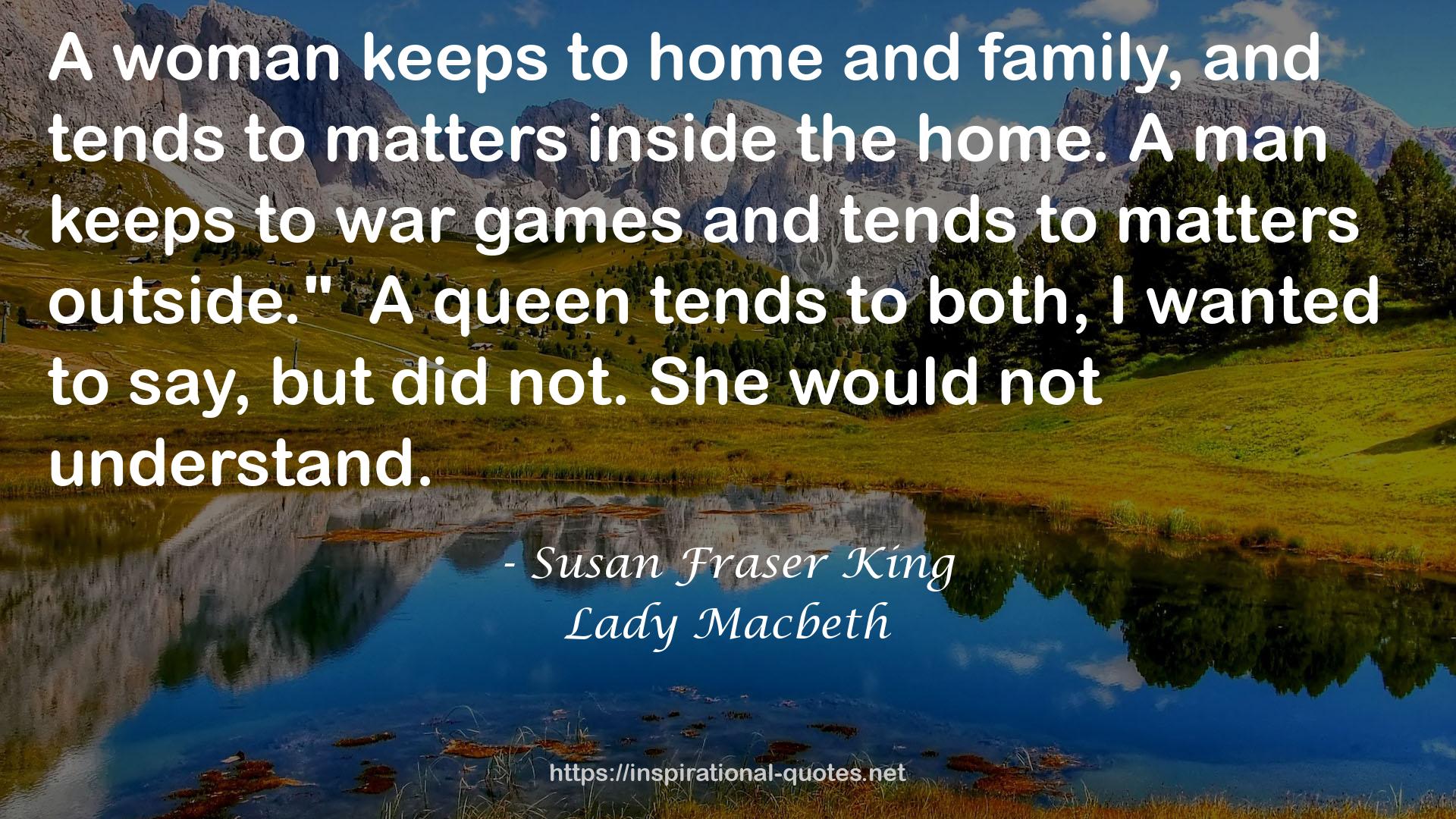 Susan Fraser King QUOTES