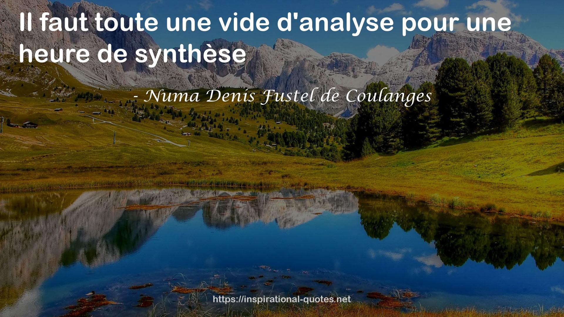 Numa Denis Fustel de Coulanges QUOTES