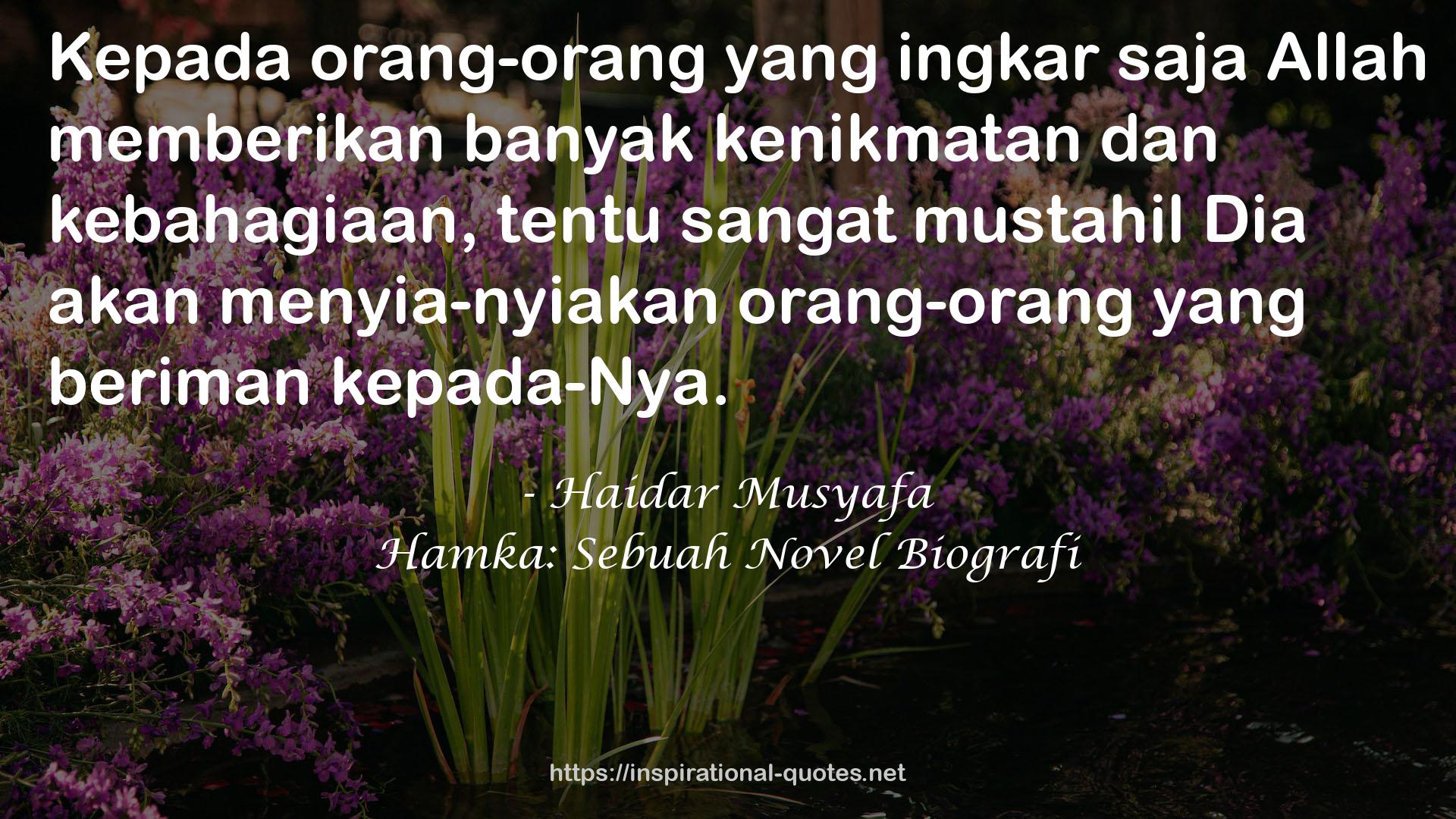 Hamka: Sebuah Novel Biografi QUOTES