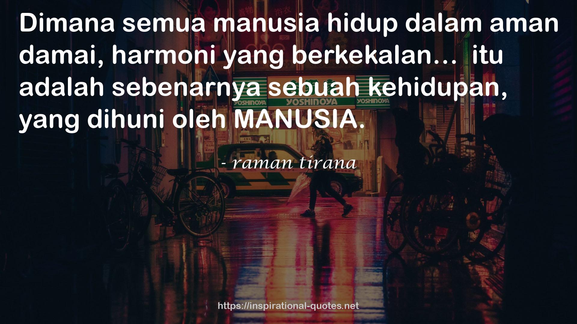 raman tirana QUOTES